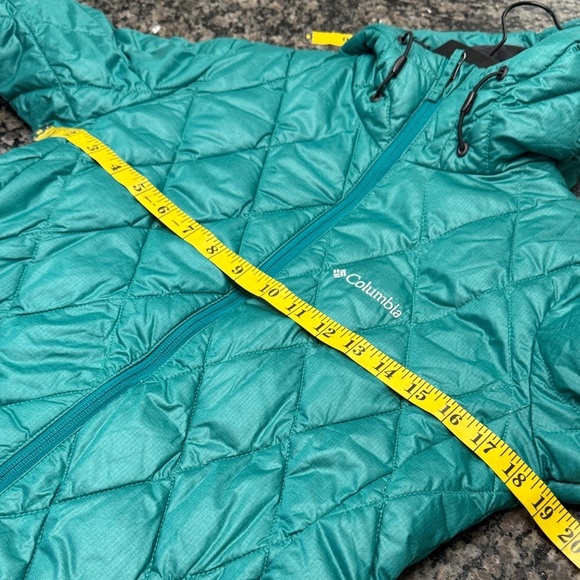 Columbia interchange Women's Teal Quilted Puffer Jacket EUC S - Picture 7 of 11
